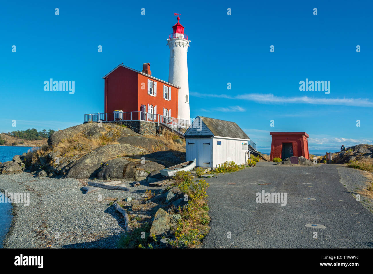 Canada, British Columbia, Victoria, Fisgard Lighthouse costruito 1860 Foto Stock