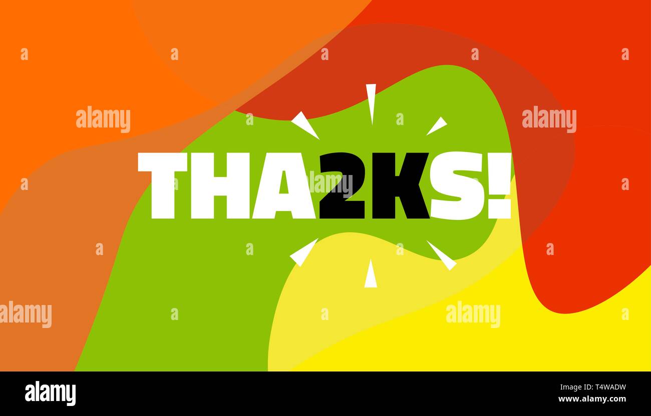 Social media banner con grazie 2K seguaci conseguimento. Vi ringrazio per il 2000 mila abbonati decorazione modello post. Biglietto di auguri per il social n Illustrazione Vettoriale