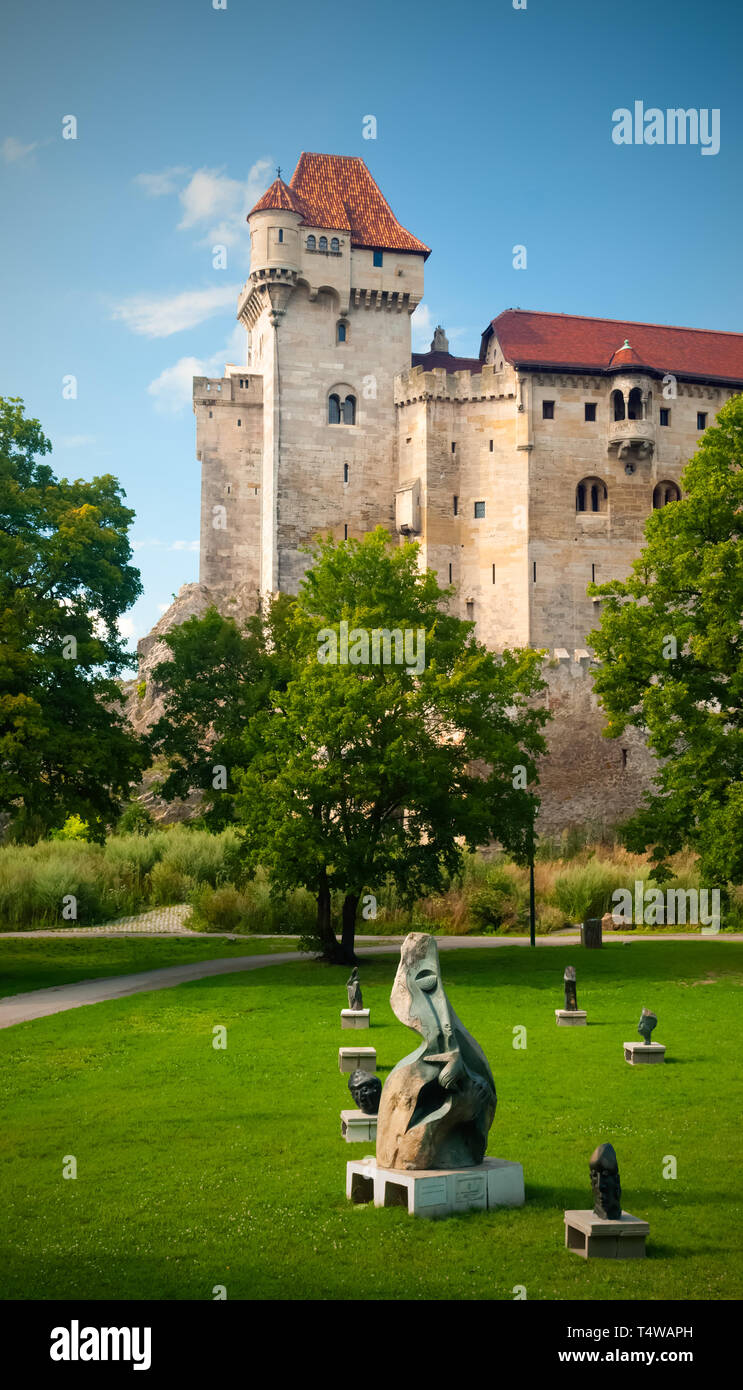 Il Liechtenstein castello vicino a Vienna Foto Stock