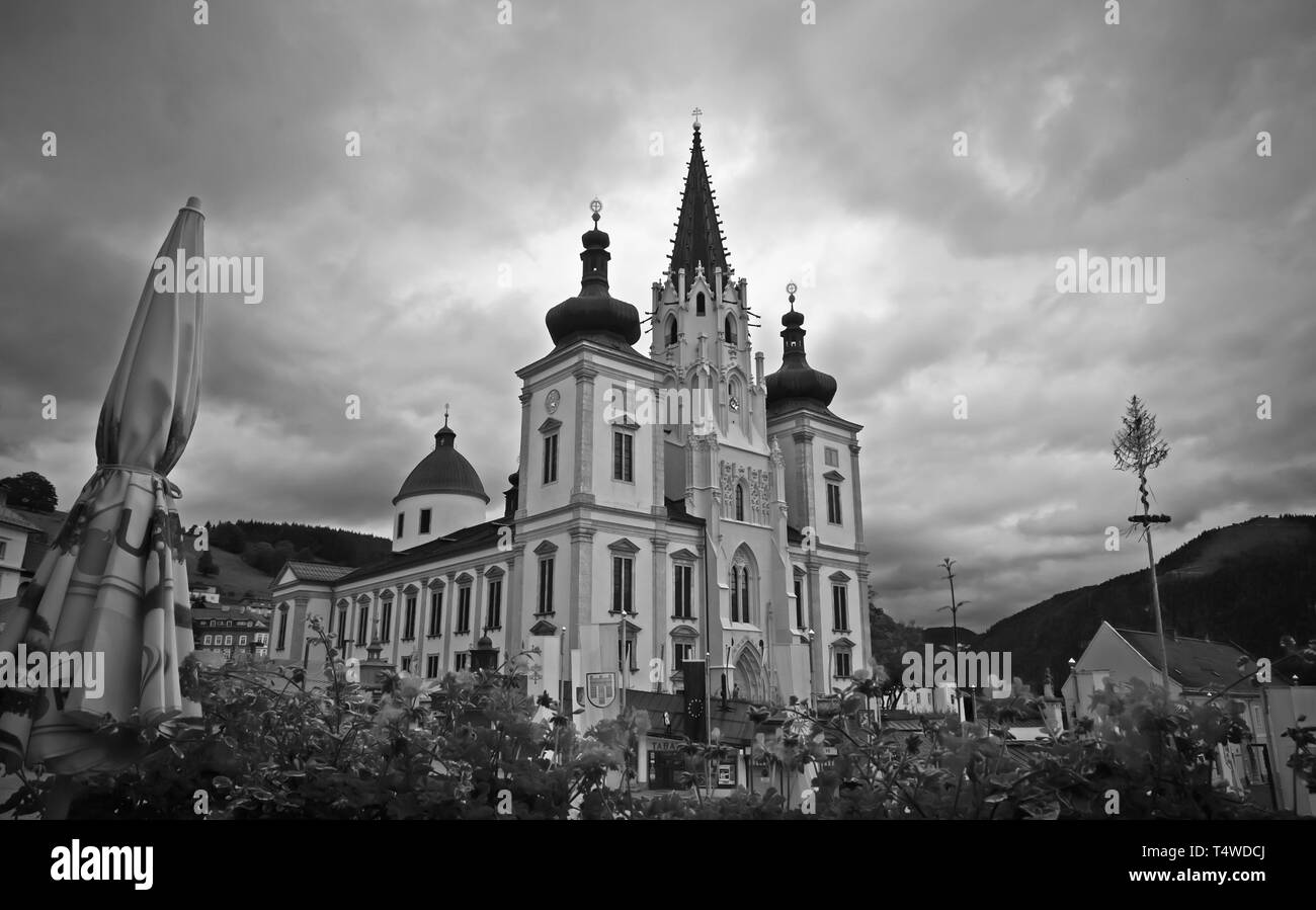 Mariazell in Austria, importante luogo di pellegrino Foto Stock