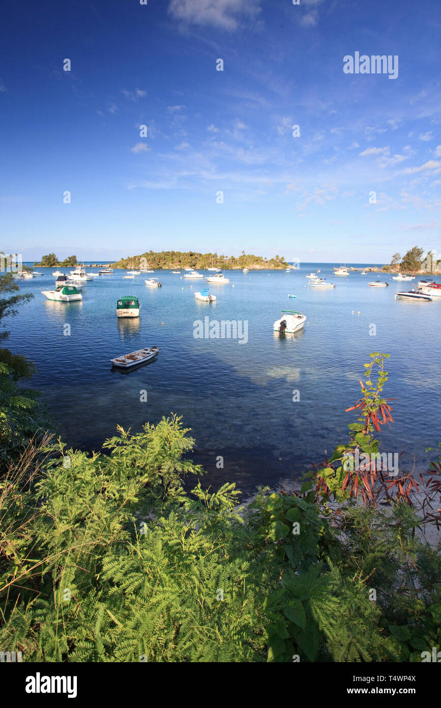 Bermuda, sud della costa sabbiosa di parrocchia, St James Foto Stock