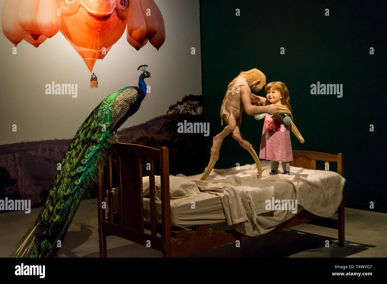 Museo Arken d Arte Moderna, Patricia Piccinini mostra 'un mondo d'amore", Copenhagen, Danimarca Foto Stock