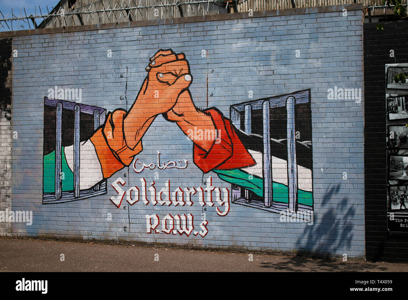 Impressionen: Parete Internazionale di Belfast, Nordirland/ Irlanda del Nord (nur fuer redaktionelle Verwendung. Keine Werbung. Referenzdatenbank: http://w Foto Stock