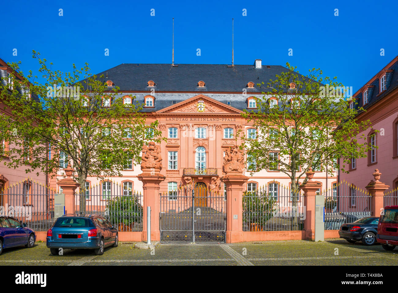 Il Parlamento a Mainz, Germania Foto Stock