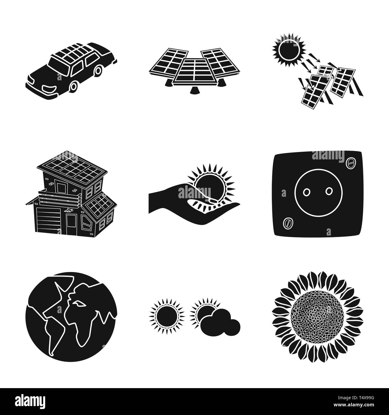 Auto,generatore termico,,costruzione,luce del sole,socket,globe,cloud,girasole,electric,l'elettricità,station,batteria,mano,Mondo,sole,veicolo,l'ecologia,meteo,wall,terra,blu,luce,l'economia,riflesso,Casa,l'estate,plastica,l'innovazione,technology,organic,natura,solare pannello,,l'energia,verde,alimentazione,sun,impostare,vettore,icona,immagine,isolato,raccolta,design,l'elemento,graphic,segno,Black,semplici vettori vettore , Illustrazione Vettoriale