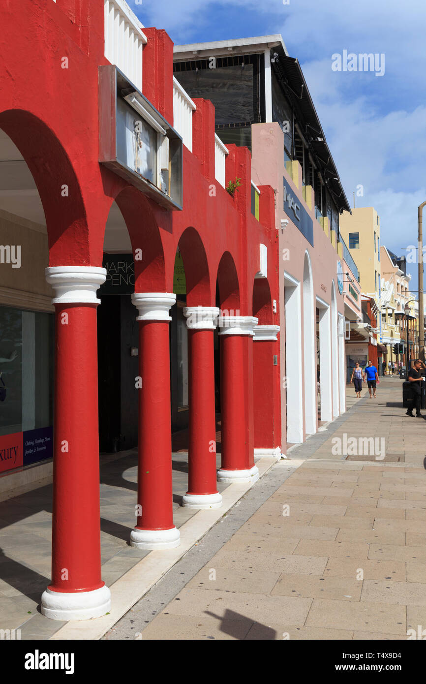 Bermuda, Hamilton, British architettura coloniale Foto Stock