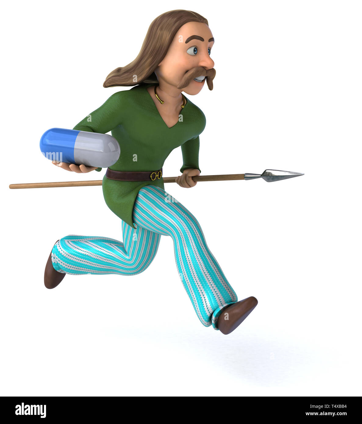 Divertimento in Gallia - 3D illustrazione Foto Stock