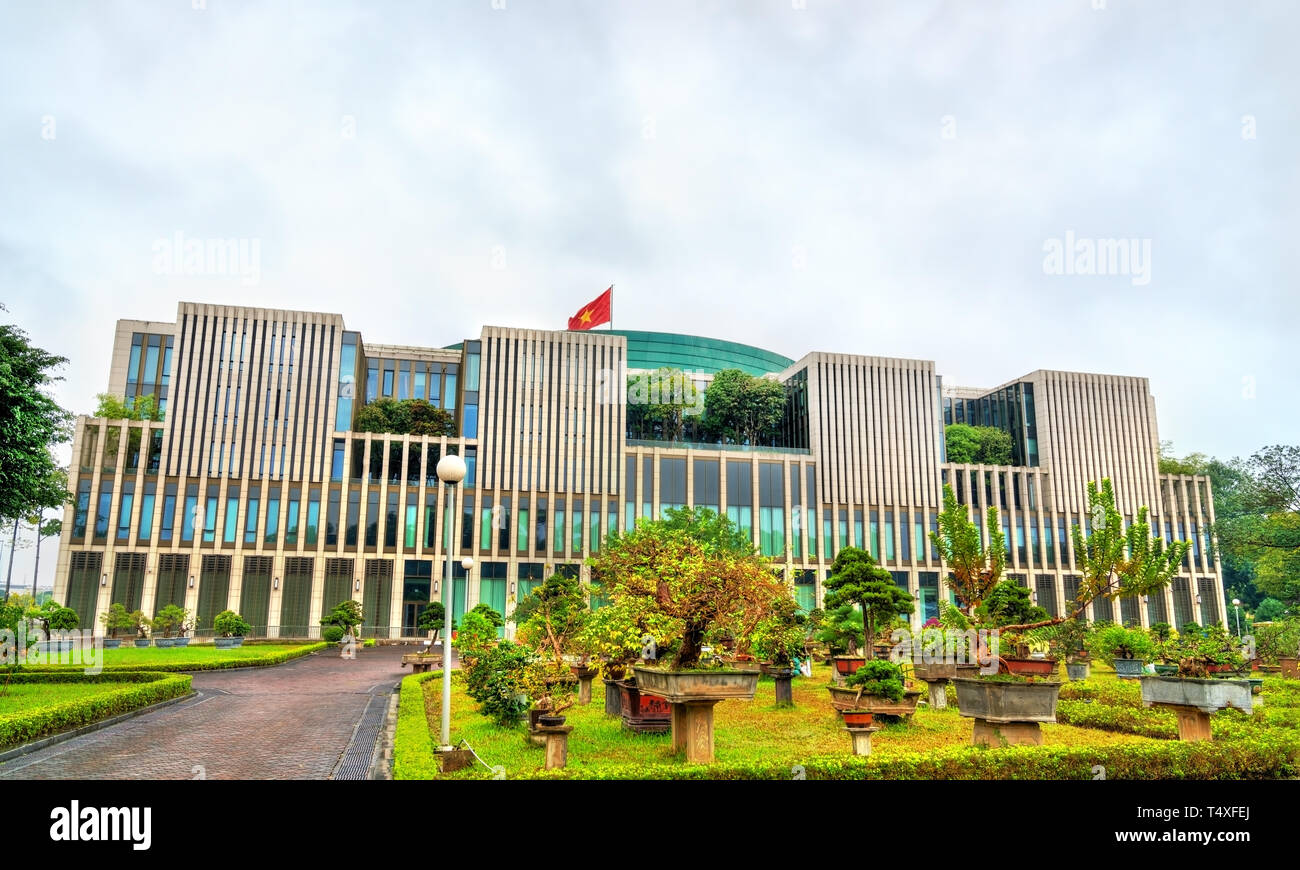 Assemblea nazionale edificio ad Hanoi, Vietnam Foto Stock