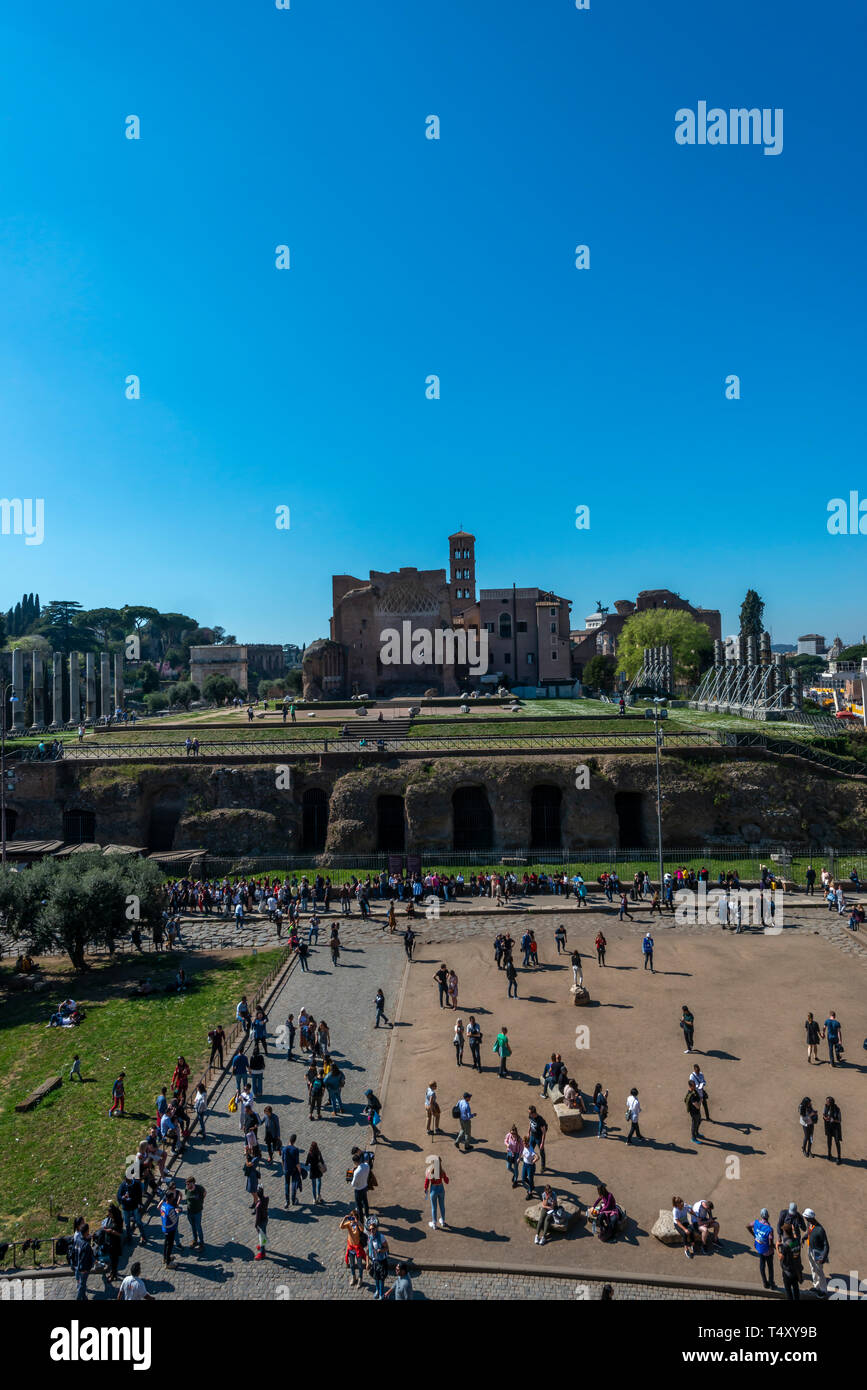 Tempio di Venere e Roma, Roma, Italia Foto Stock