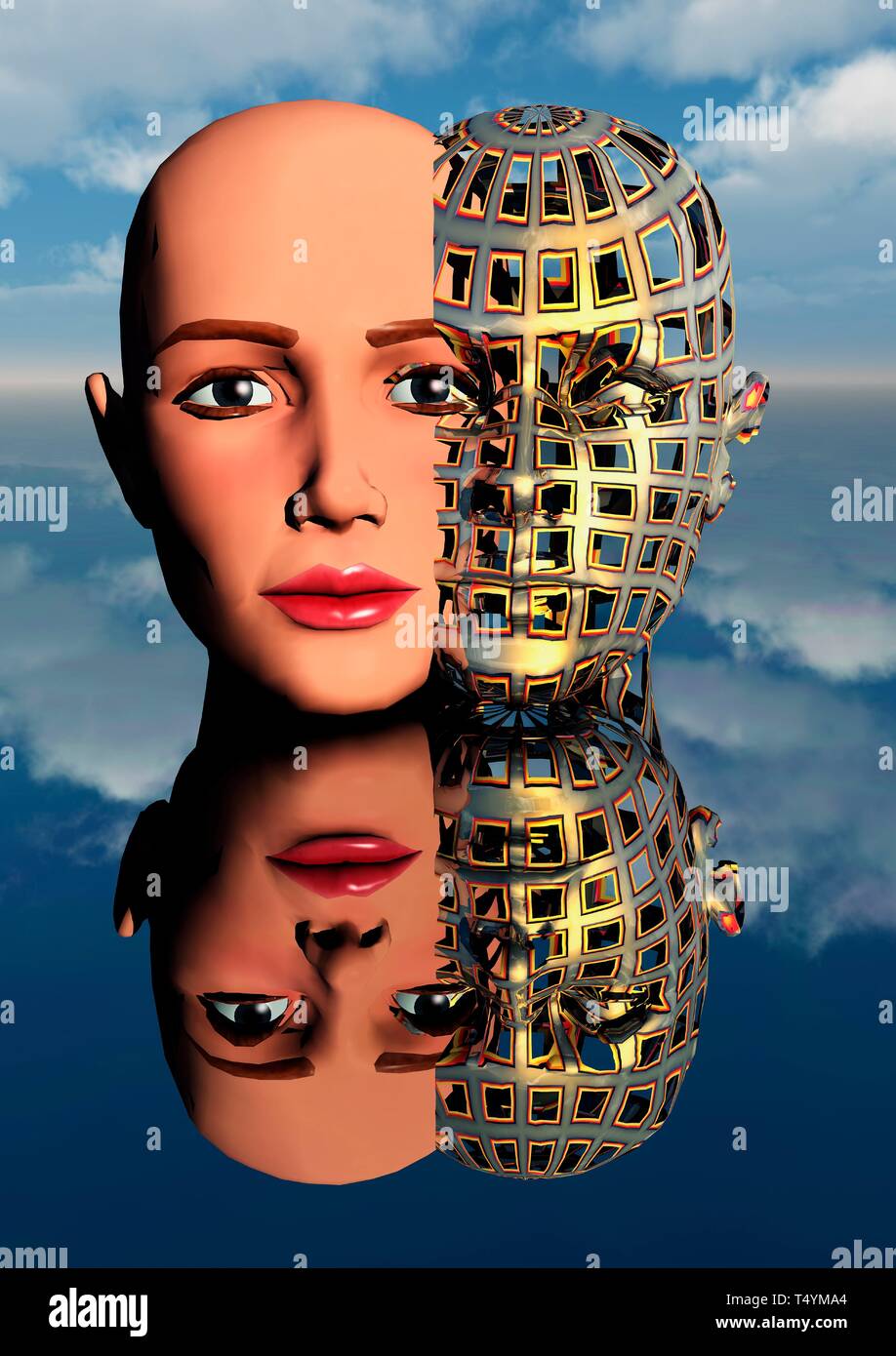 L'evoluzione dell'Umanità Foto Stock