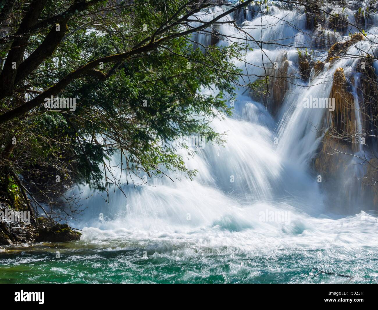 I laghi di Plitvice in Croazia Plitvicka jezera Foto Stock