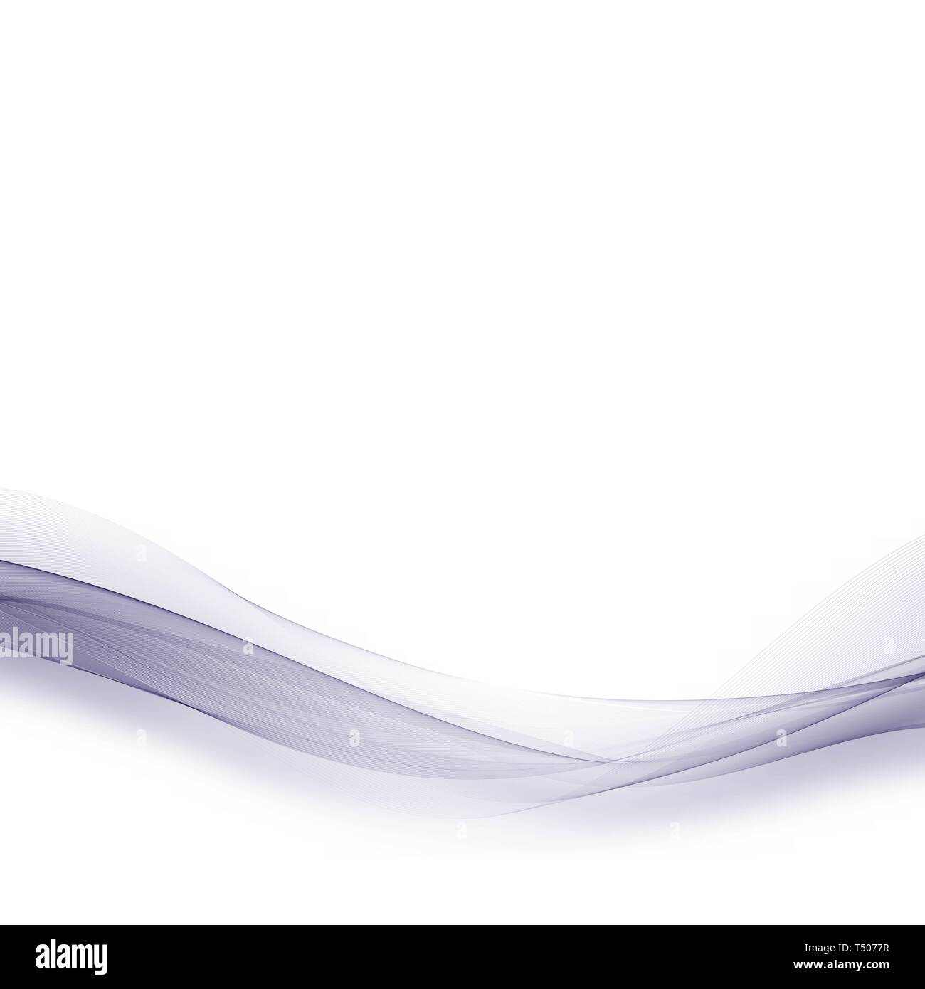 Abstract sfondo vettoriale, flusso colore linee ondulata per brochure, sito web, flyer design. Trasparente onda liscia Foto Stock