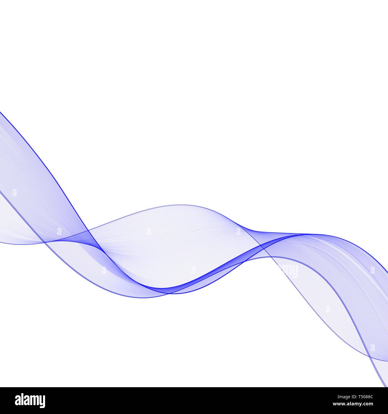 Abstract sfondo vettoriale, flusso colore linee ondulata per brochure, sito web, flyer design. Trasparenti liscia onda. eps 10 Foto Stock