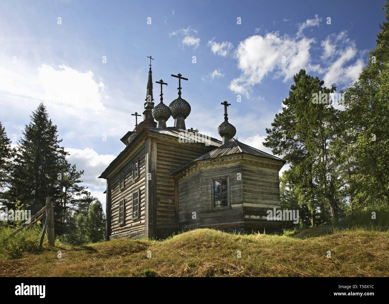 Chiesa di Sant Alessandro Svirsky Maselga al villaggio. Kargopol distretto. Arkhangelsk Oblast. La Russia Foto Stock