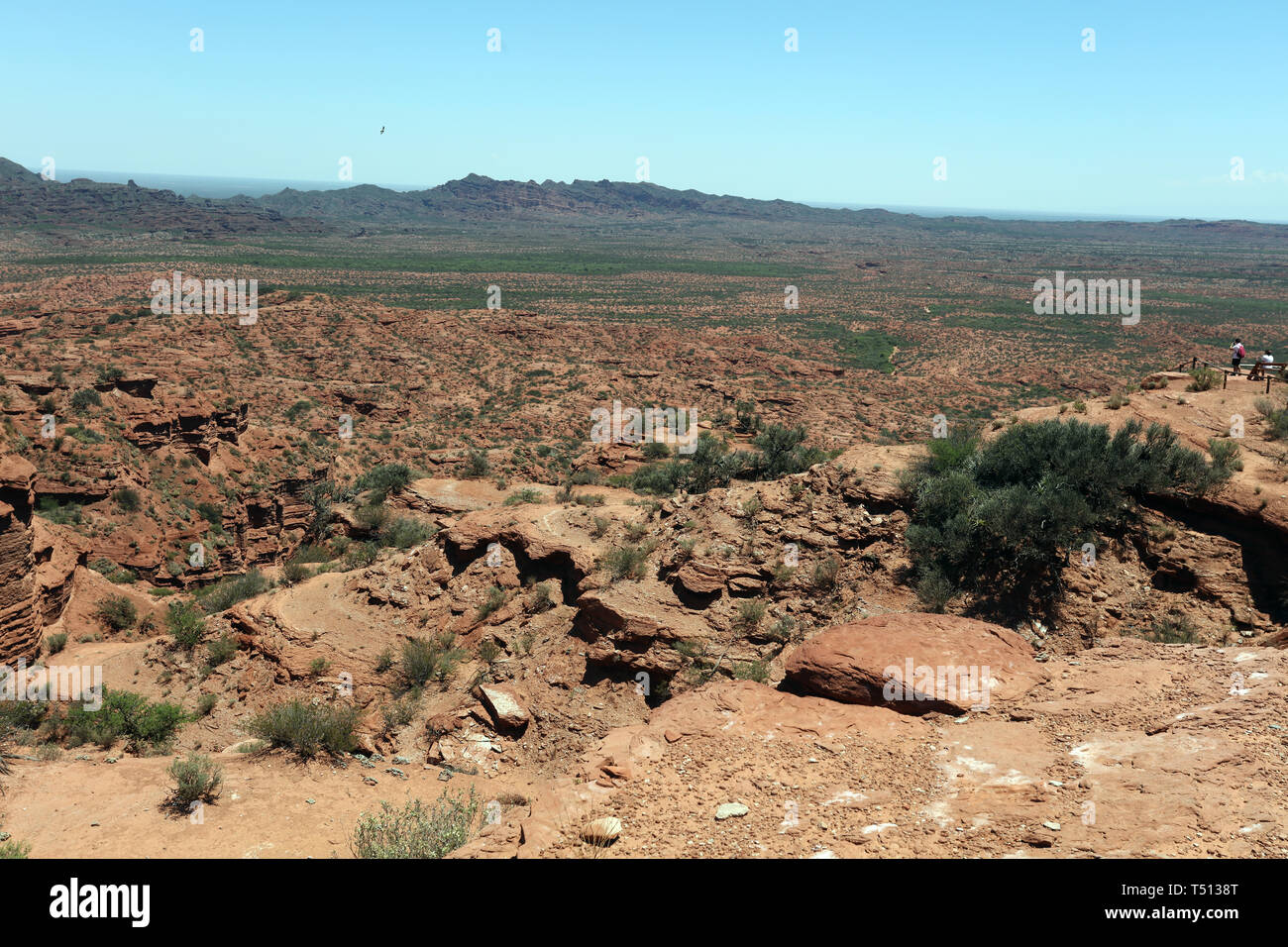 San Luis, Argentina - 21 Novembre 2018: Quijadas Parco Nazionale di vista con i loro cannoni a San Luis, Argentina Foto Stock