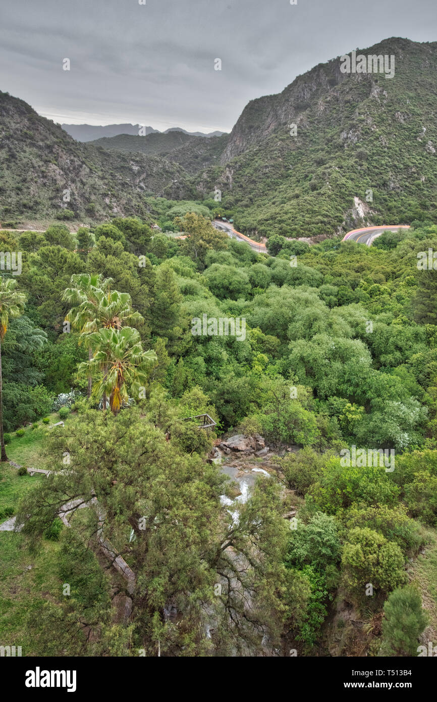 Potrero de los Funes racing via nella provincia di San Luis, Argentina Foto Stock
