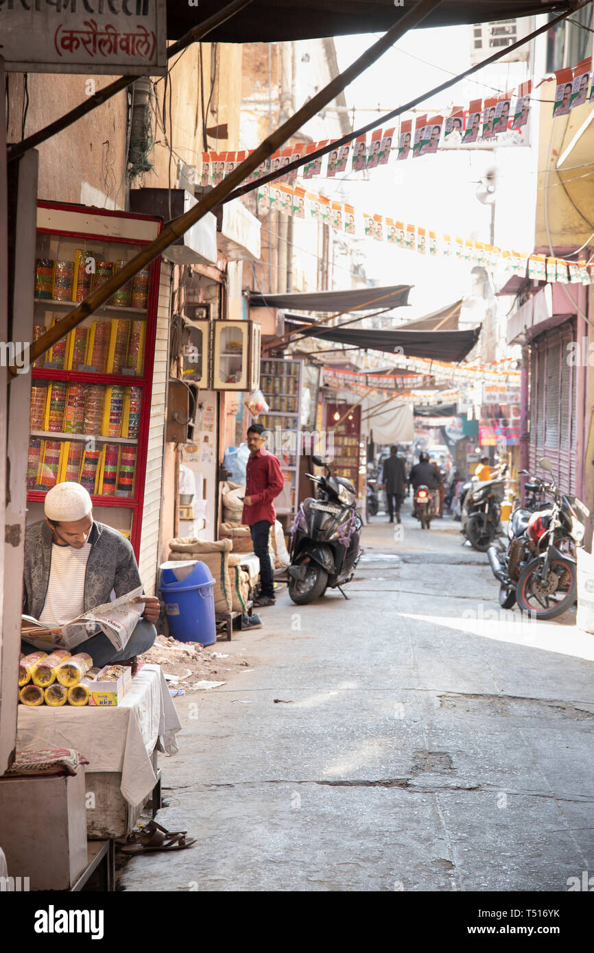 India Rajasthan, Jaipur, Old Town Foto Stock