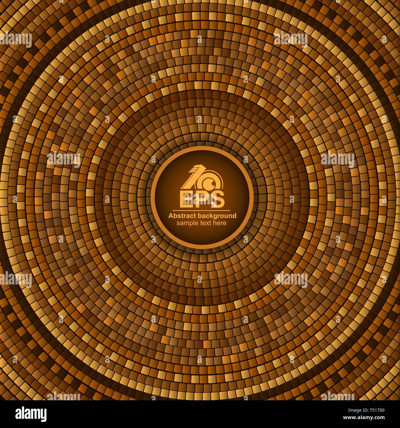 Round piastrella greca sfondo geometrica Illustrazione Vettoriale