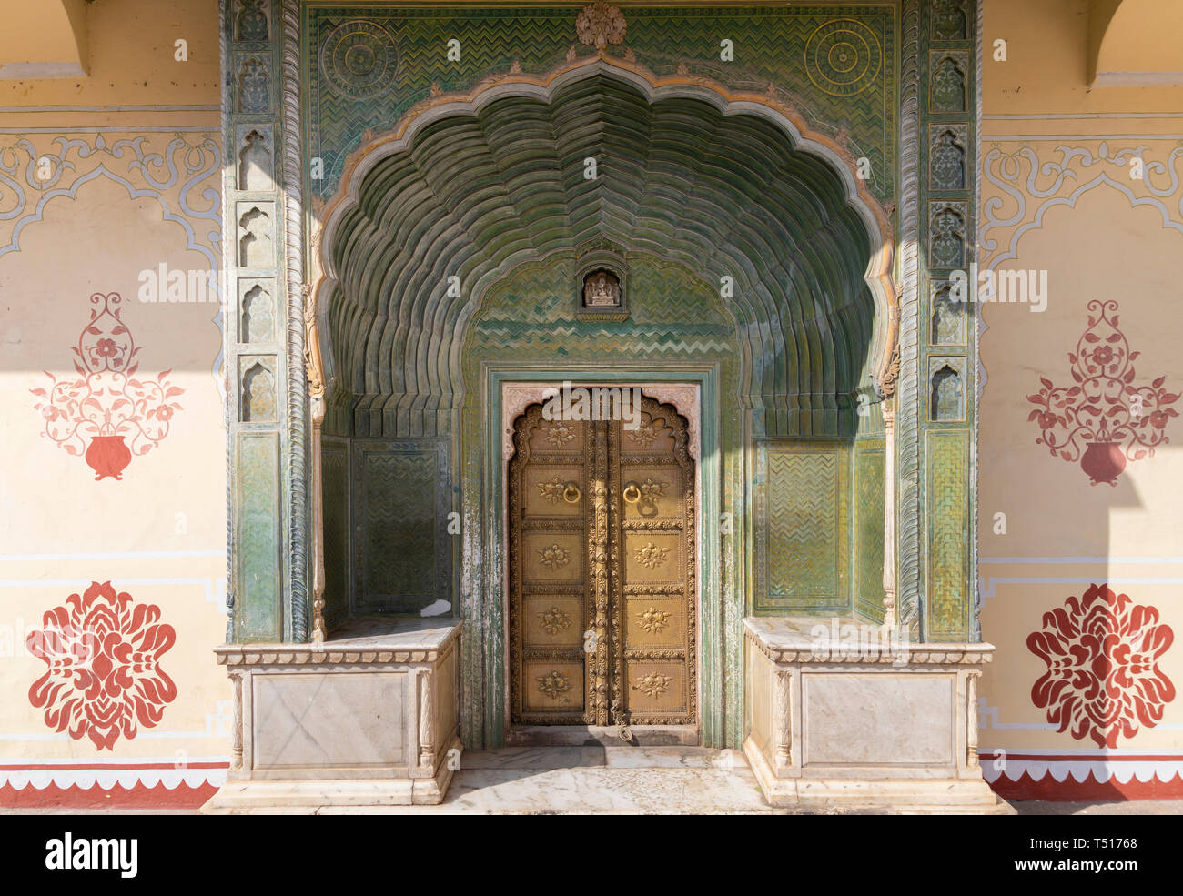 India Rajasthan, Jaipur, Palazzo di Città Foto Stock