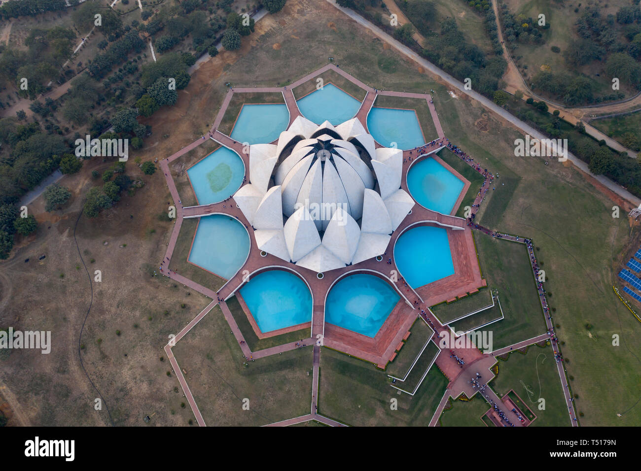 India, Nuova Delhi, Lotus Temple Foto Stock