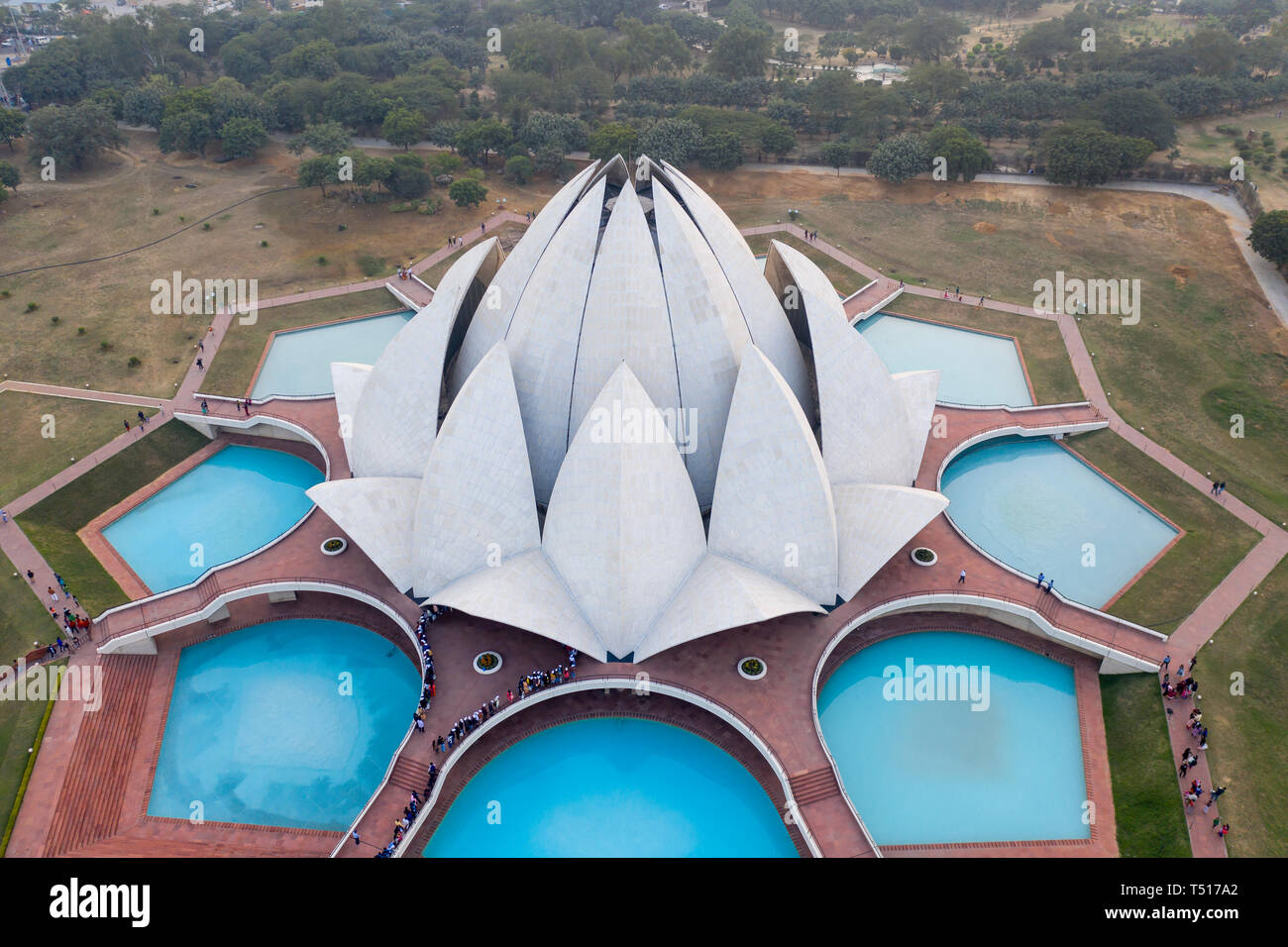 India, Nuova Delhi, Lotus Temple Foto Stock