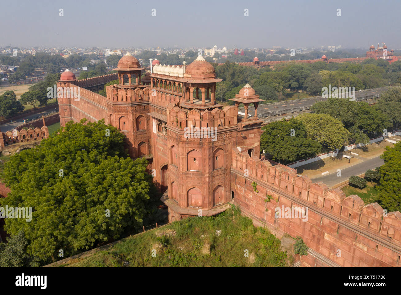 India, Nuova Delhi, Fort rosso Foto Stock