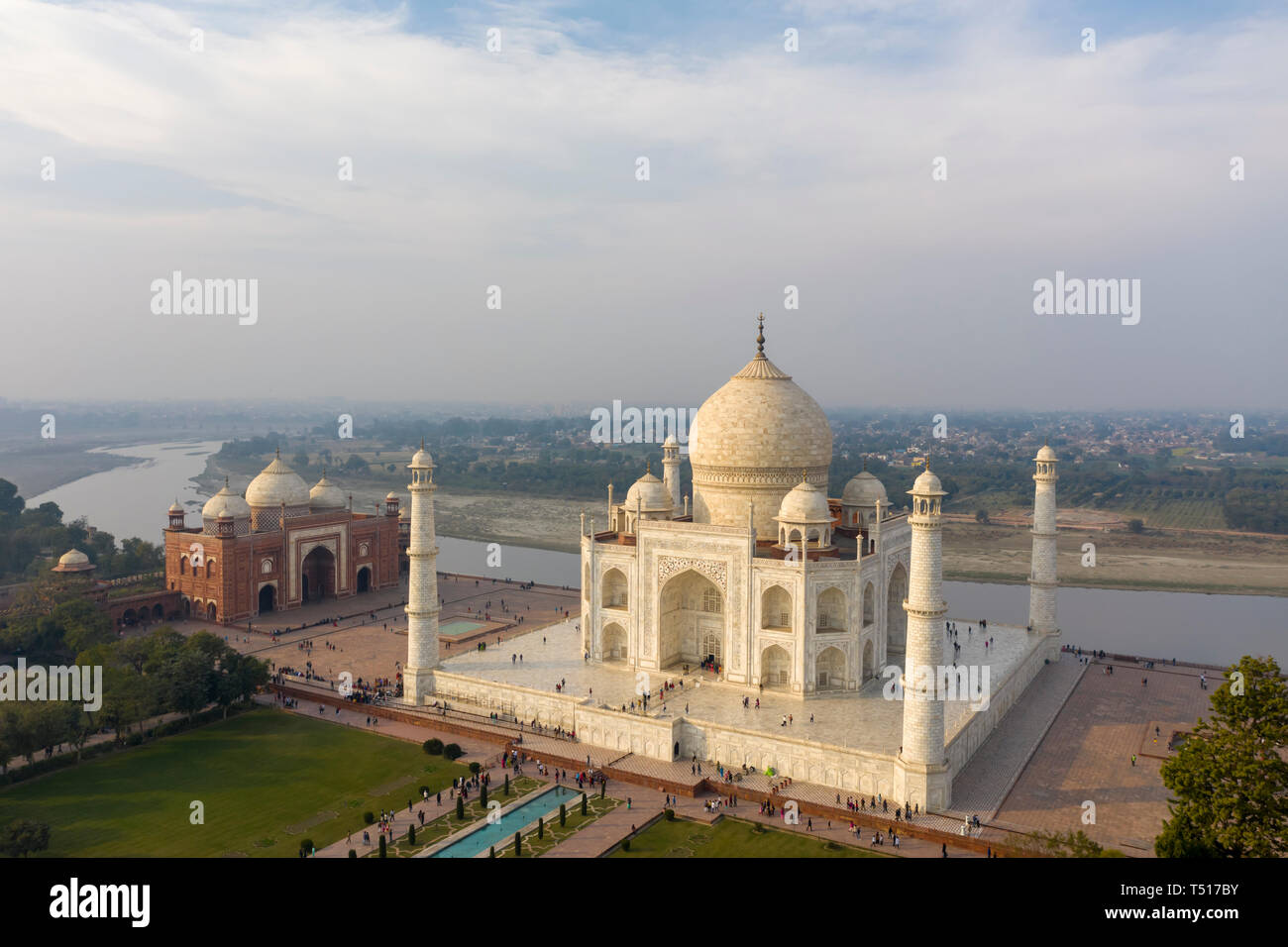 India, Uttar Pradesh, Taj Mahal (Patrimonio Mondiale dell'UNESCO) Foto Stock