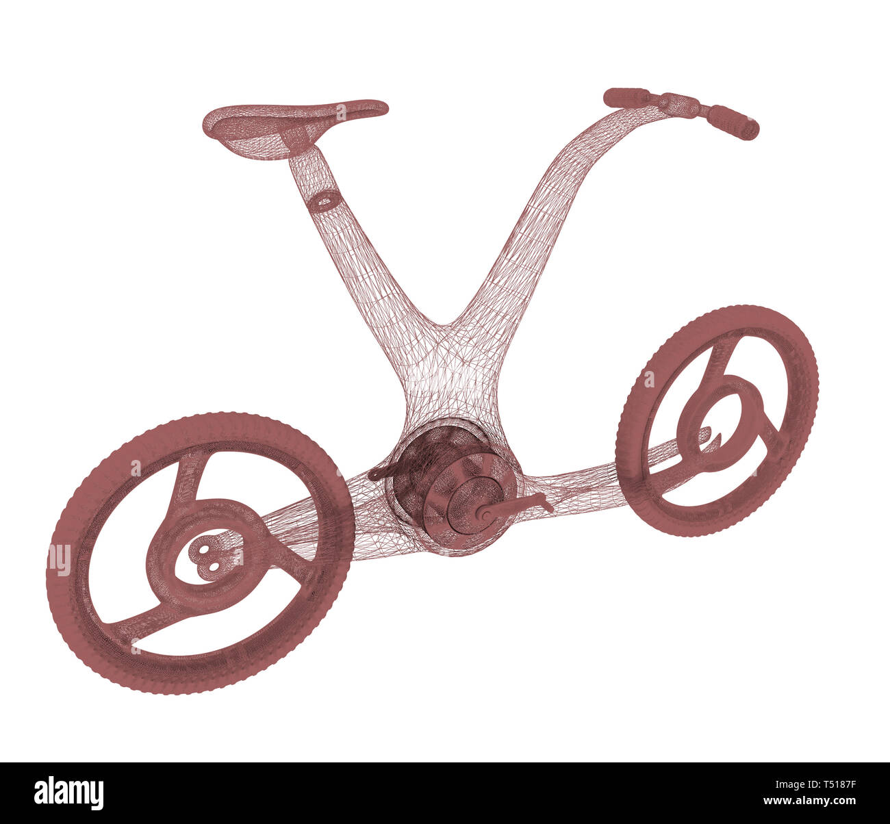 3d moderno concept bike Foto Stock