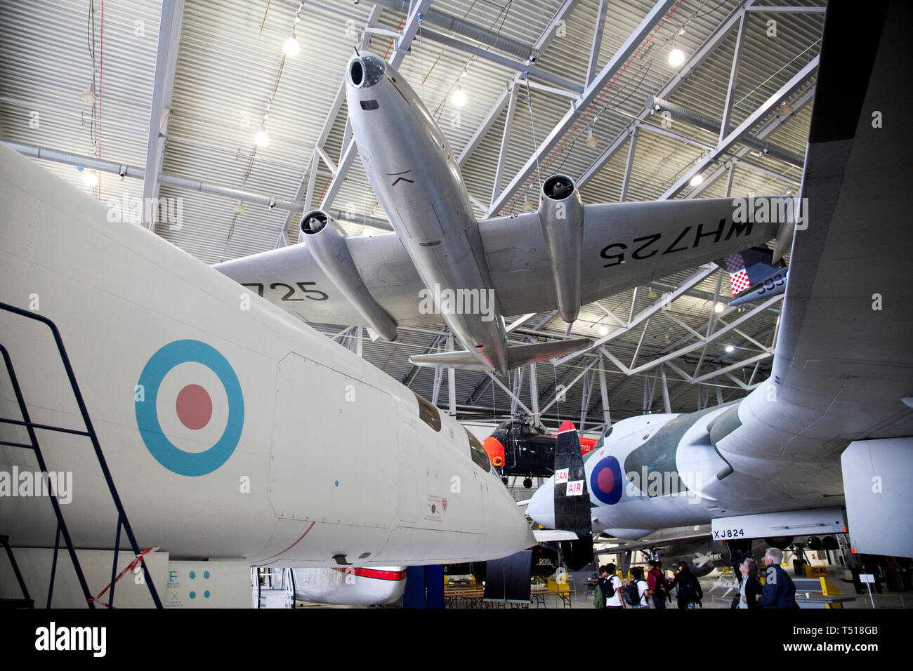 American Air Museum a Duxford Imperial War Museum,Cambridgeshire, Inghilterra. Foto Stock