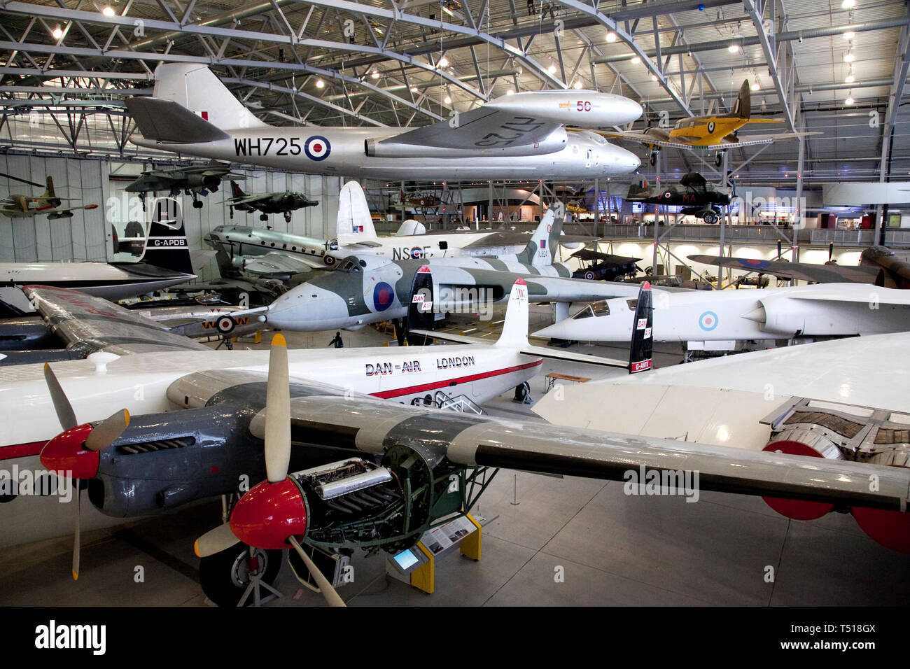 American Air Museum a Duxford Imperial War Museum,Cambridgeshire, Inghilterra. Foto Stock