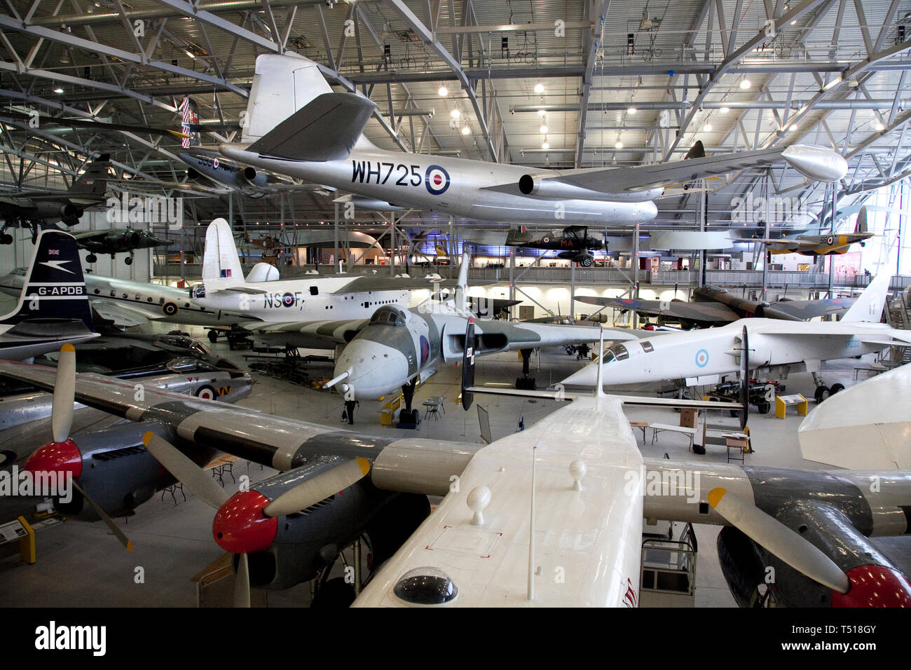 American Air Museum a Duxford Imperial War Museum,Cambridgeshire, Inghilterra. Foto Stock