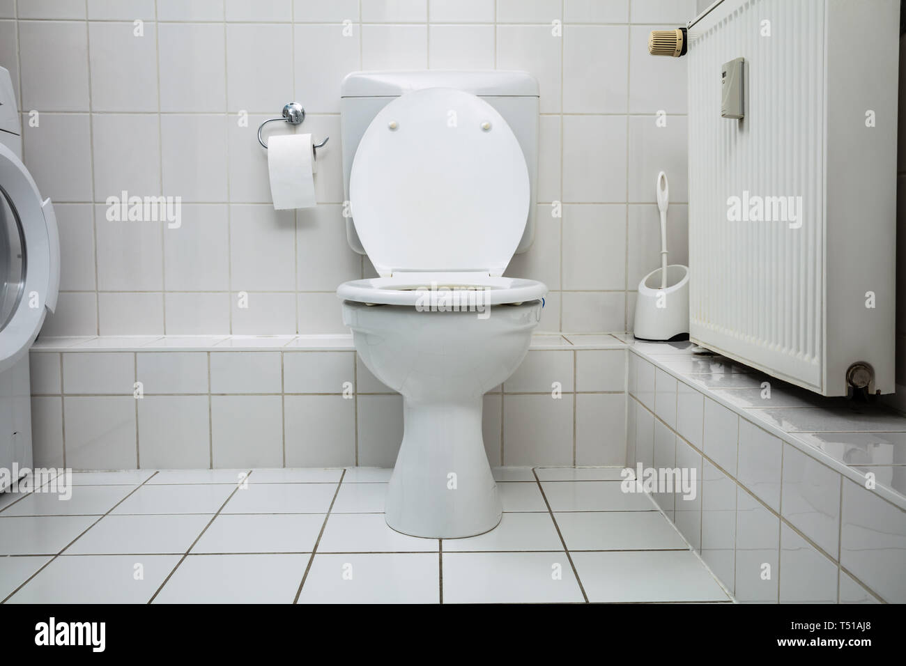 White Water in un pulito bagno igienico Foto Stock