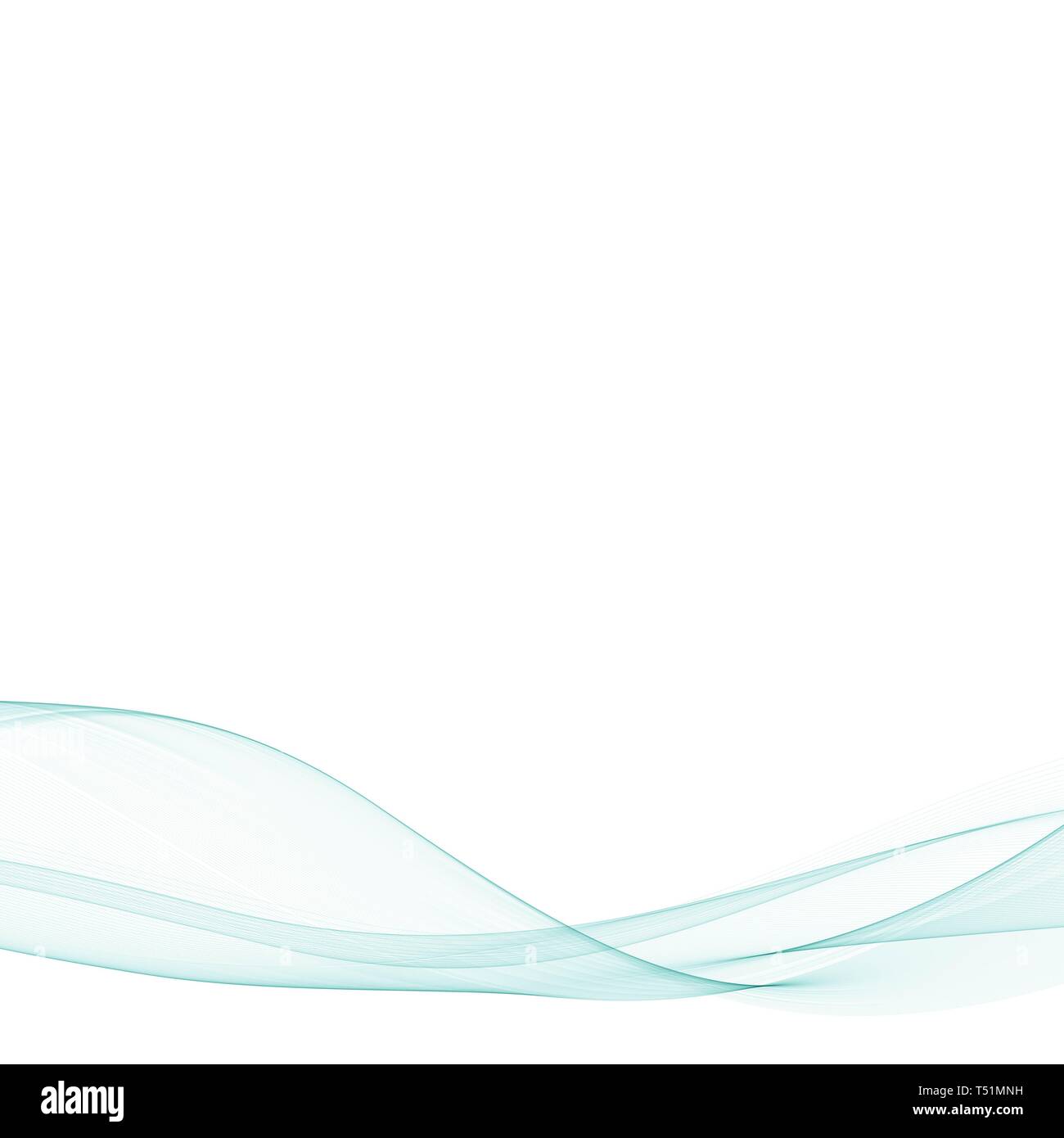 Abstract sfondo vettoriale, flusso colore linee ondulata per brochure, flyer design. Trasparente onda liscia Foto Stock