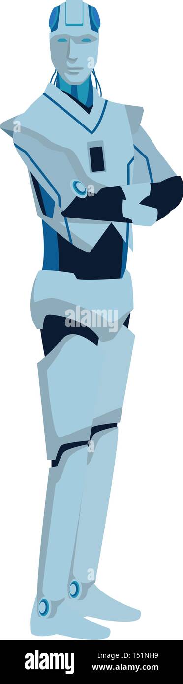 Robot umanoide avatar Illustrazione Vettoriale