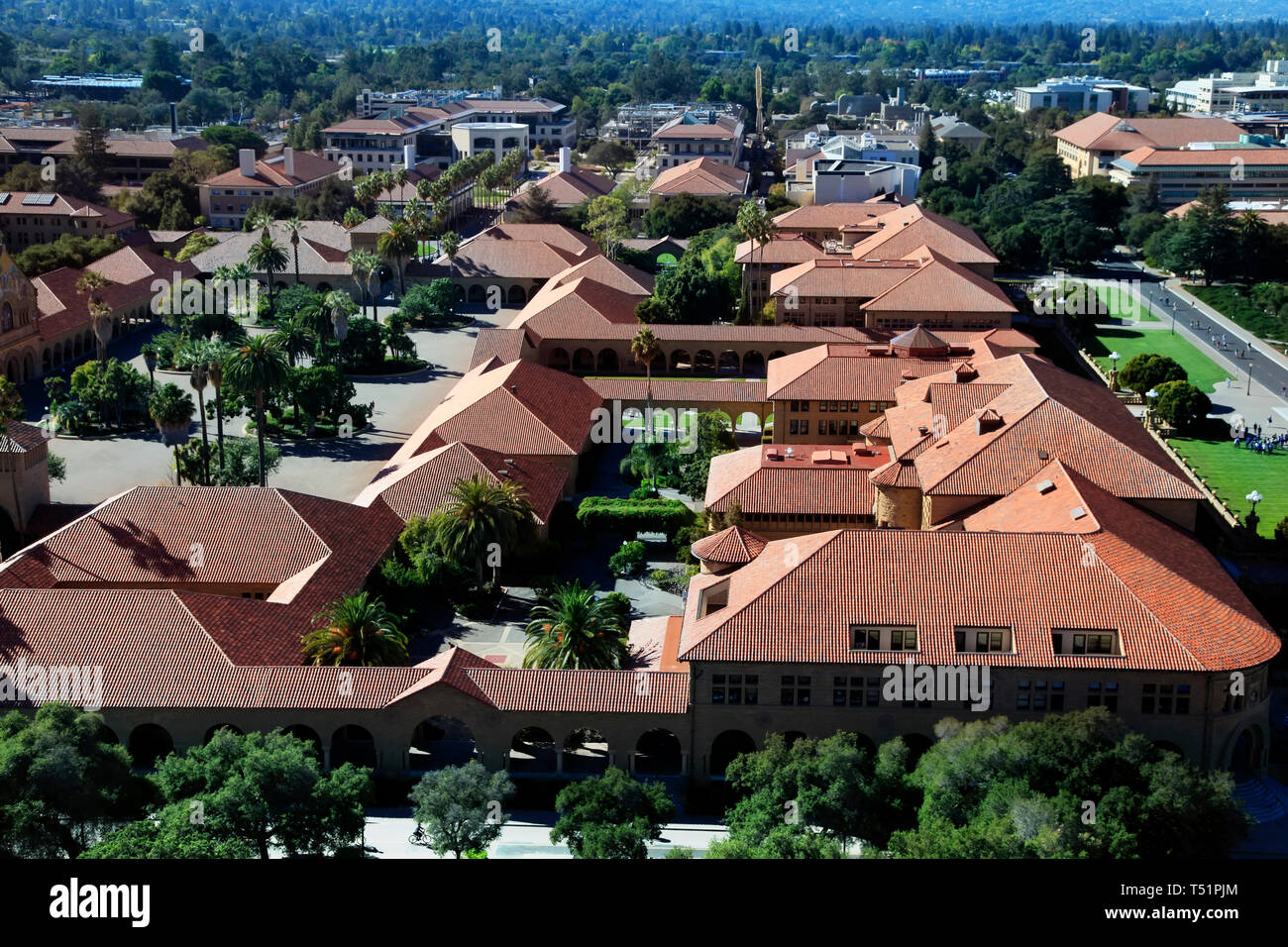 Vista principale in Architettura presso la Stanford University Foto Stock