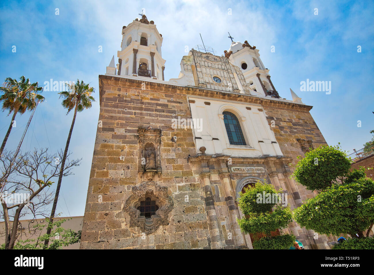 Tlaquepaque scenic chiese in un caratteristico centro storico della città Foto Stock