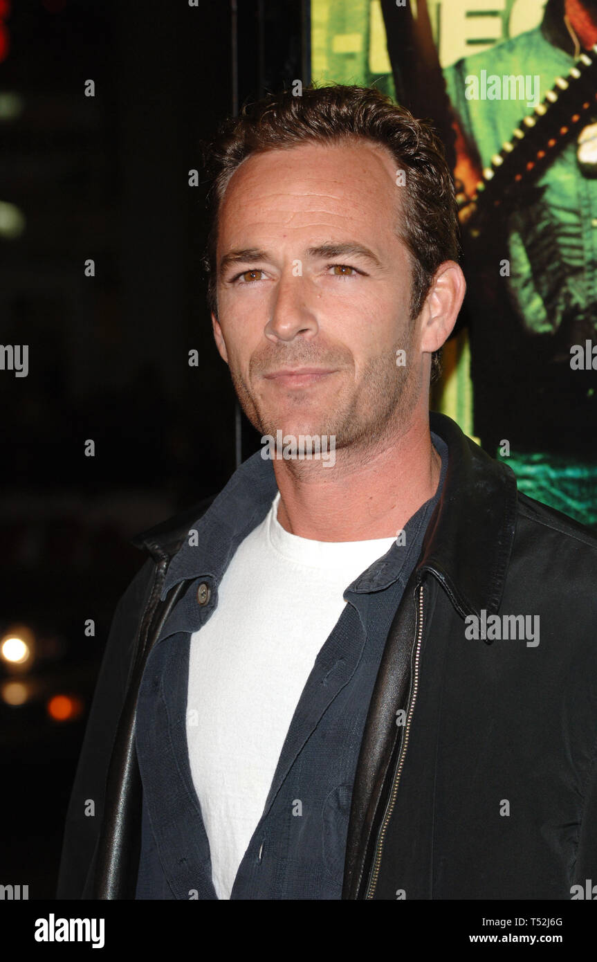 LOS ANGELES, CA. Ottobre 11, 2005: Attore LUKE PERRY presso il Los Angeles premiere di Domino. © 2005 Paul Smith / Featureflash Foto Stock