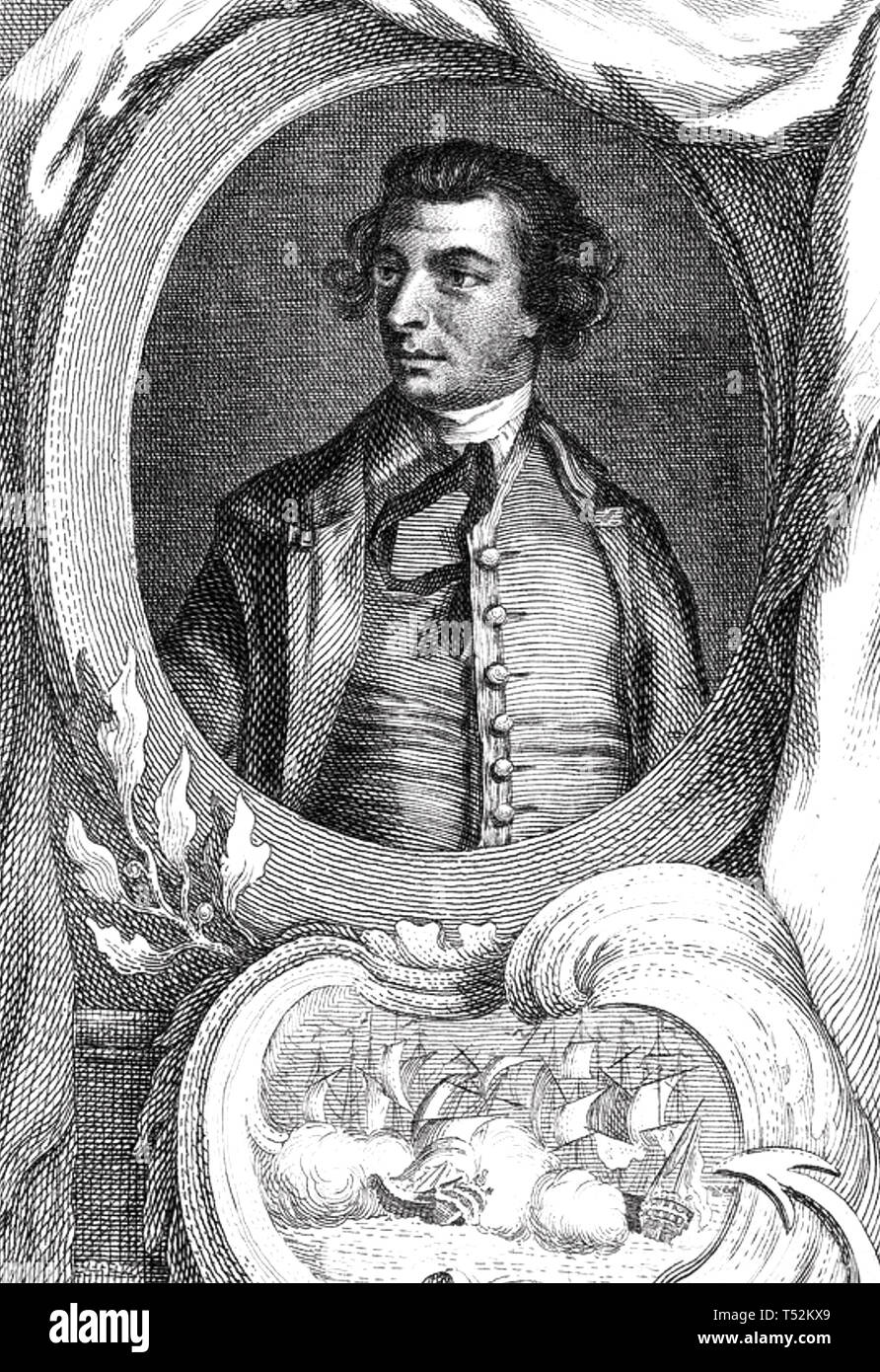 AUGUSTUS KEPPEL, primo Visconte Keppel (1725-1786) Royal Navy officer e MP Foto Stock