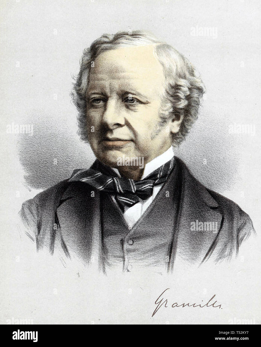 GRANVILLE LEVESON-GOWER, 2nd Earl Granville (1815-1891) liberale britannico più Foto Stock