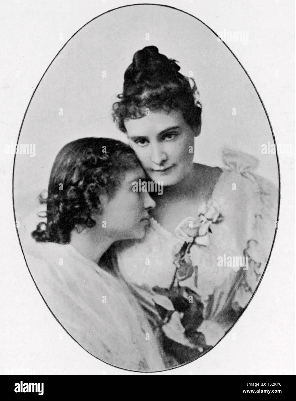 HELEN Keller (1880-1968) American sordo-ciechi autore con la sua vita-helper lungo Anne Sullivan Foto Stock