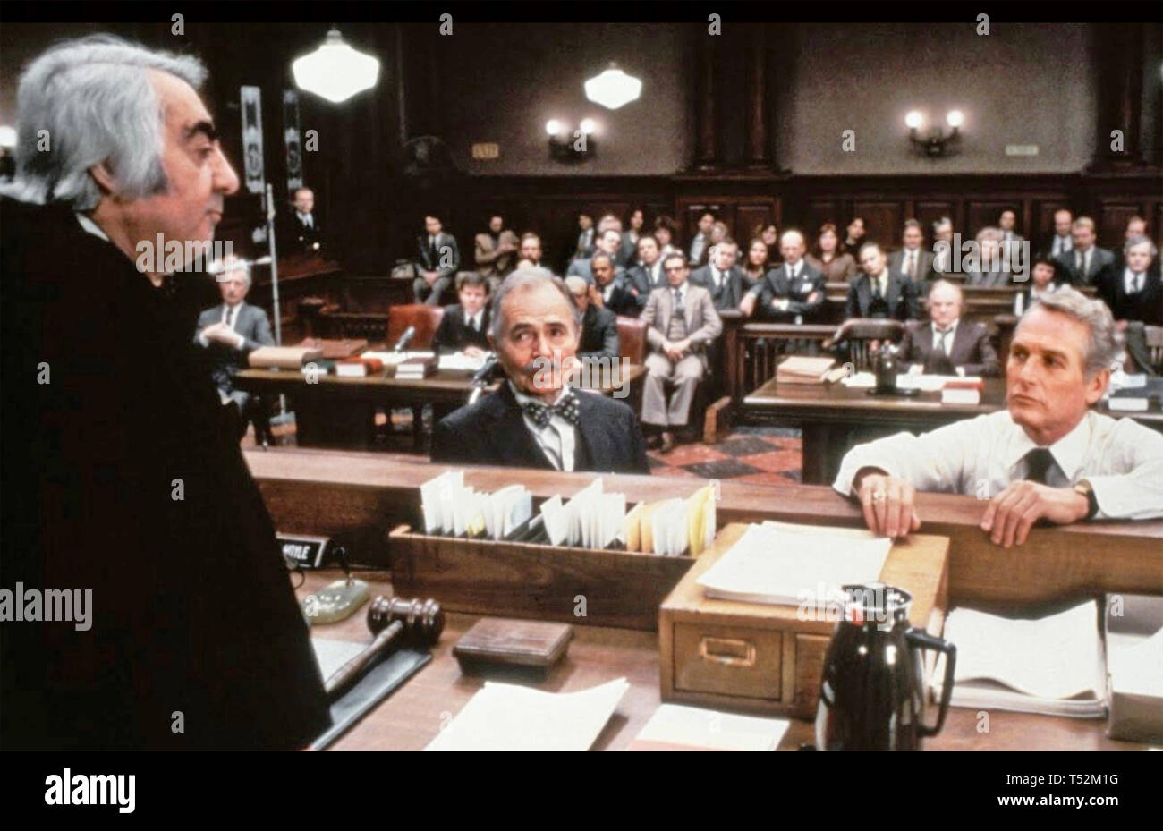 Il verdetto 1982 Twentieth Century Fox Film con da sinistra: Milo O'Shea, James Mason, Paul Newman Foto Stock