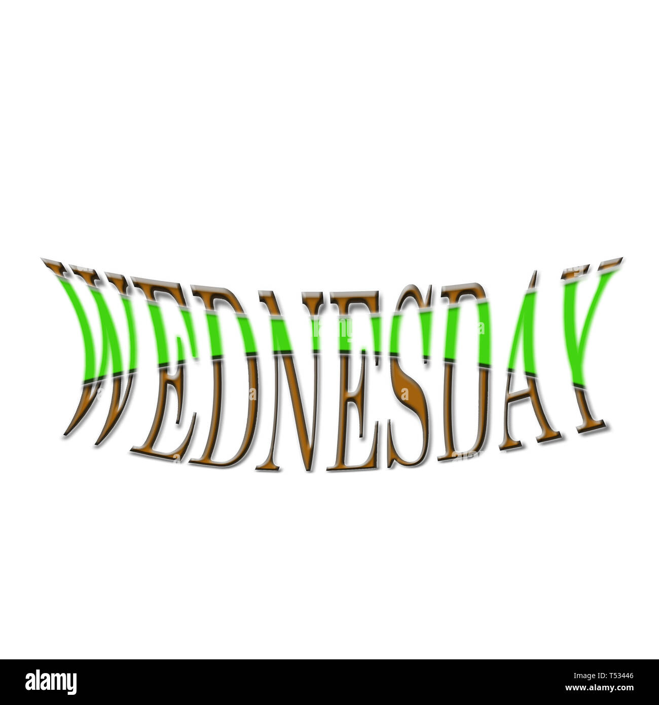 Stile di scrittura con fantastici colori Foto Stock