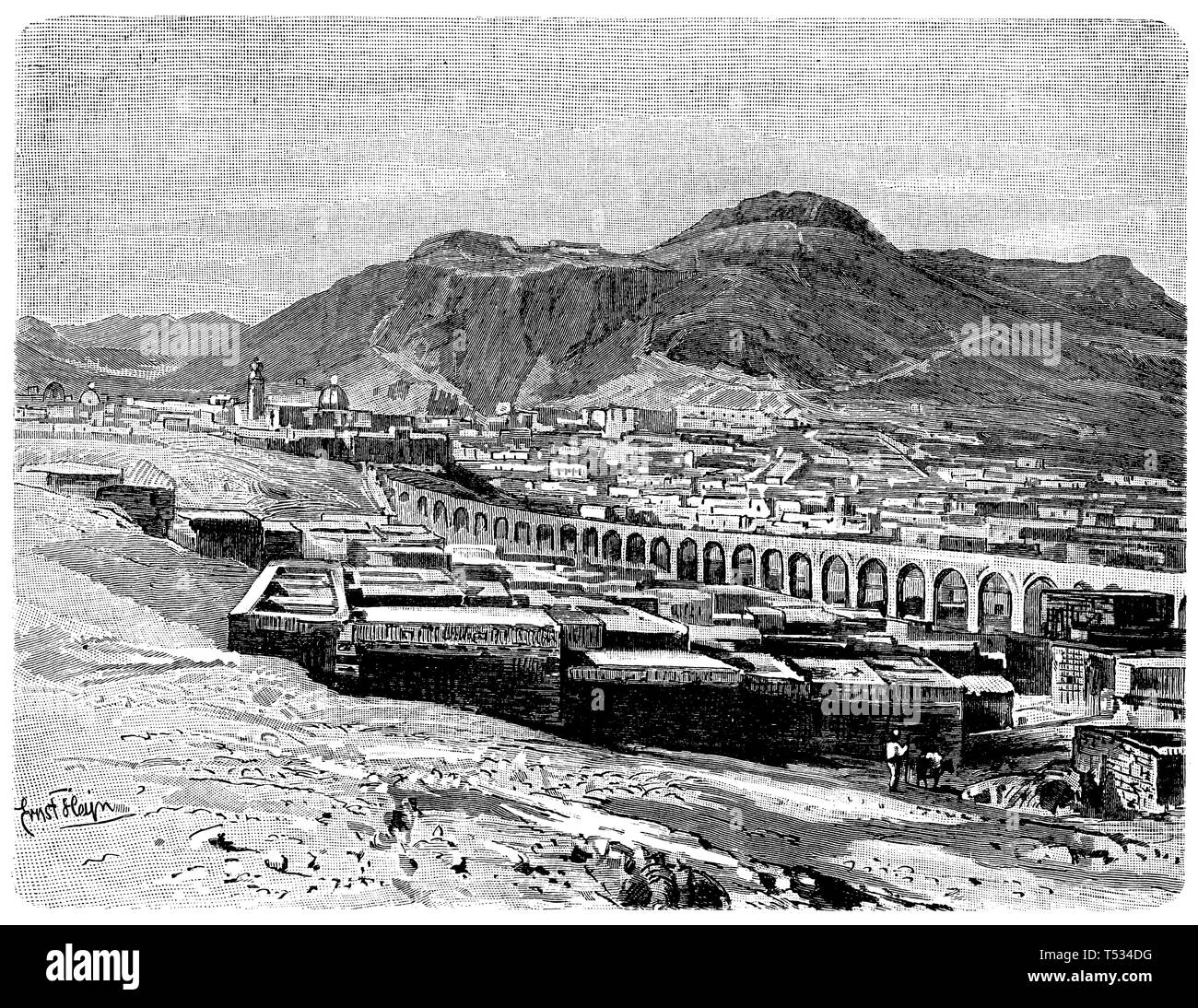 Zacatecas, Ernst Heyn 1897 Foto Stock