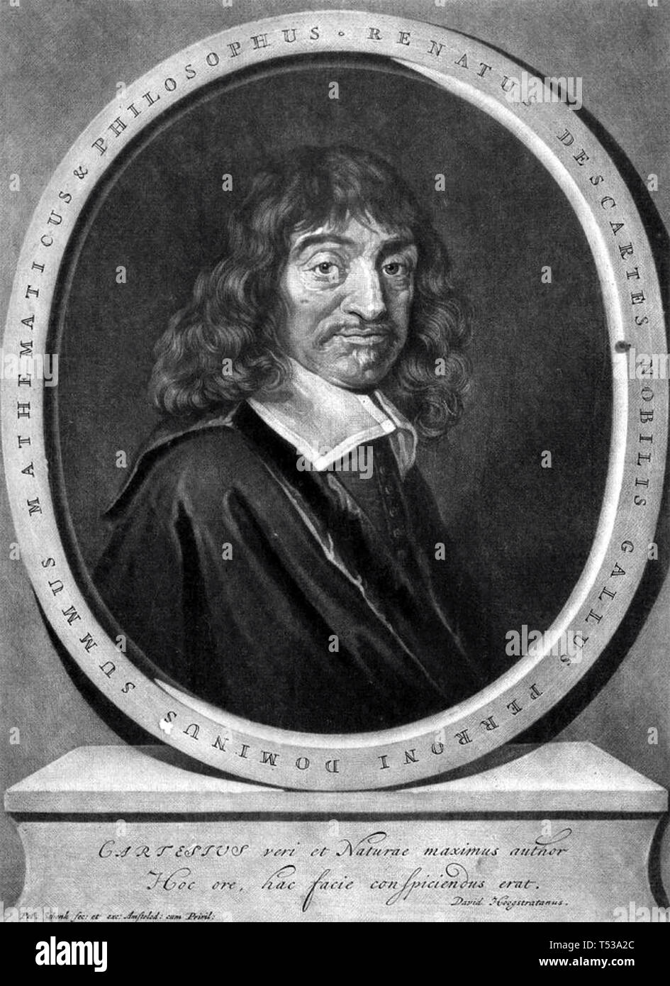 RENÉ DESCARTES (650) filosofo e matematico francese Foto Stock