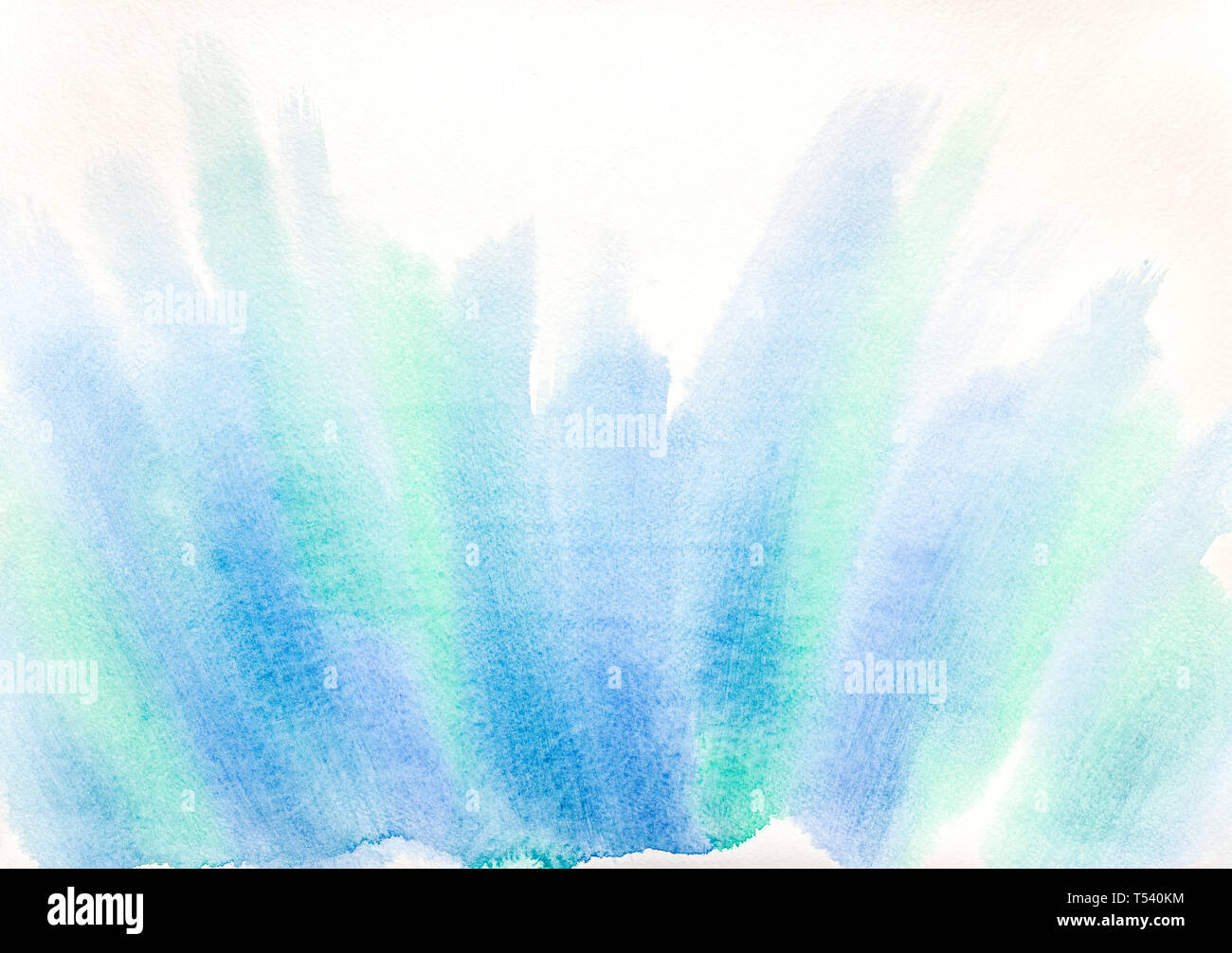 Abstract dipinta a mano aquarelle colorato sfondo umido su carta acquerello Foto Stock
