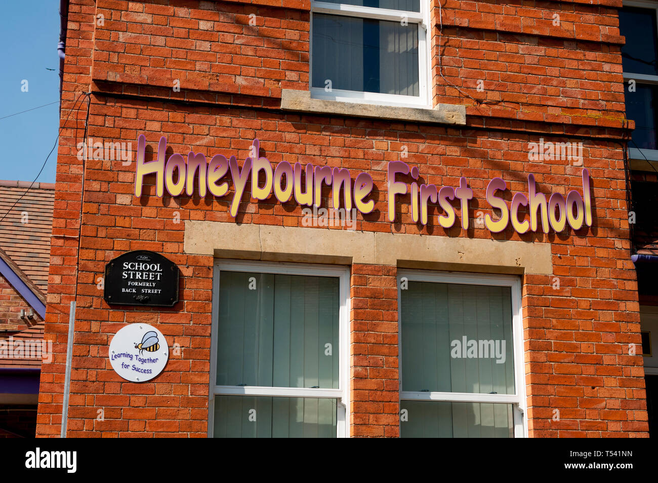 Honeybourne prima scuola, Honeybourne, Worcestershire, England, Regno Unito Foto Stock