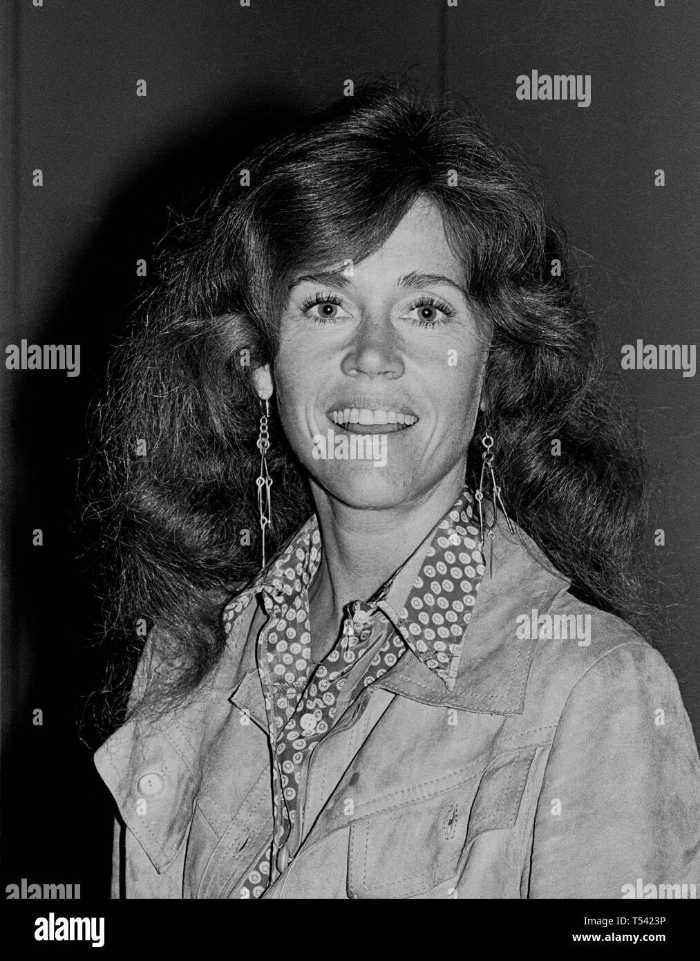 Attrice, Jane Fonda, Ottobre 17, 1977, California Foto Stock