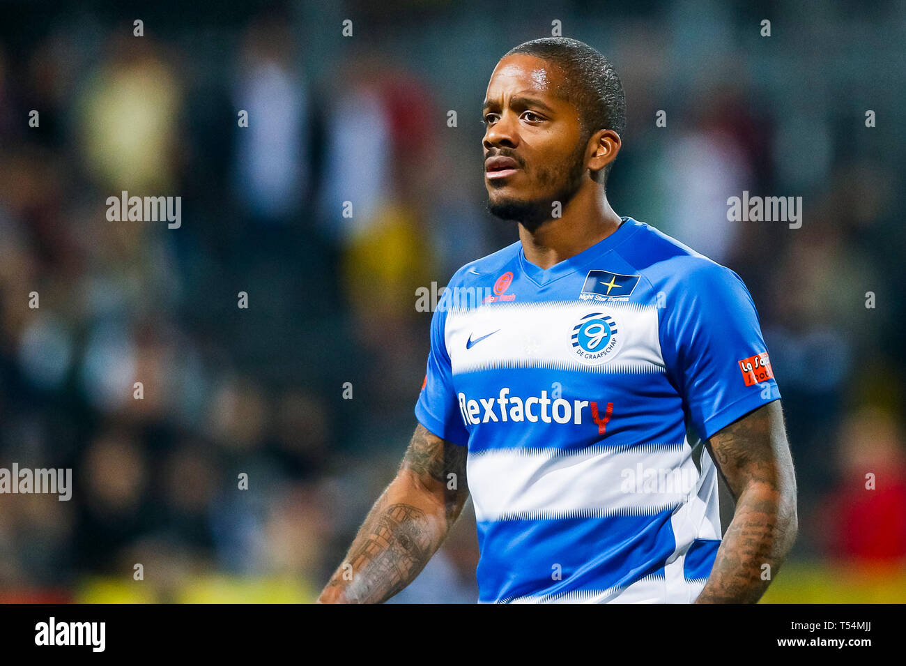 Venlo, Paesi Bassi. Xx Apr, 2019. calcio Eredivisie olandese Stagione 2018 - 2019, Covebo Stadium de Koel, de Graafschap player Charlison Benschop Credito: Pro scatti/Alamy Live News Foto Stock