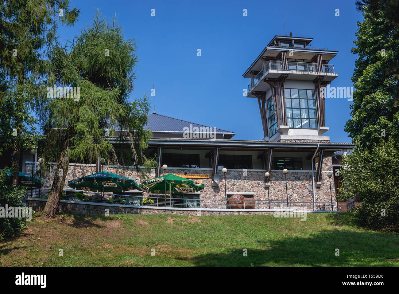 La natura e il Museo della Foresta di Bialowieza villaggio situato nel mezzo della foresta di Bialowieza, Voivodato Podlaskie di Polonia Foto Stock