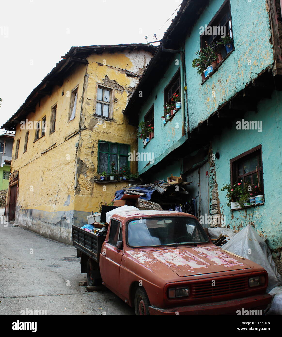 Misi Village Bursa, Bursa tradizionali case di villaggio, Gumustepe, Nilufer, Bursa, Turchia Foto Stock